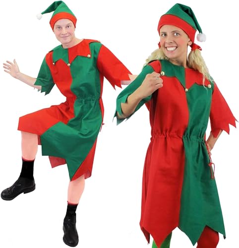KOSTÜM ELF, GRÜN, ROT, LANGES Kleid MIT Hut Cheeky ELF Santa's Little Helper Elfen ILOVEFANCYDRESS VON S BIS XXXL KOSTÜM ELF, GRÜN, ROT, LANGES Kleid MIT Hut Cheeky ELF Santa's Little Helper Elfen ILOVEFANCYDRESS VON S BIS XXXL von I LOVE FANCY DRESS