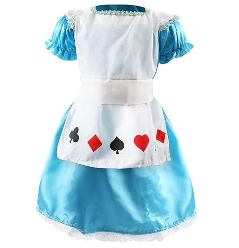 Kinderkostüm für neugieriges Mädchen, blaues Kleid mit weißer Schürze und Vordertaschen, klassisches Märchenbuch-Kostüm, perfekt für den Welttag des Buches, Partys und Schulveranstaltungen Kinderkostüm für neugieriges Mädchen, blaues Kleid mit weißer Schürze und Vordertaschen, klassisches Märchenbuch-Kostüm, perfekt für den Welttag des Buches, Partys und Schulveranstaltungen von I LOVE FANCY DRESS