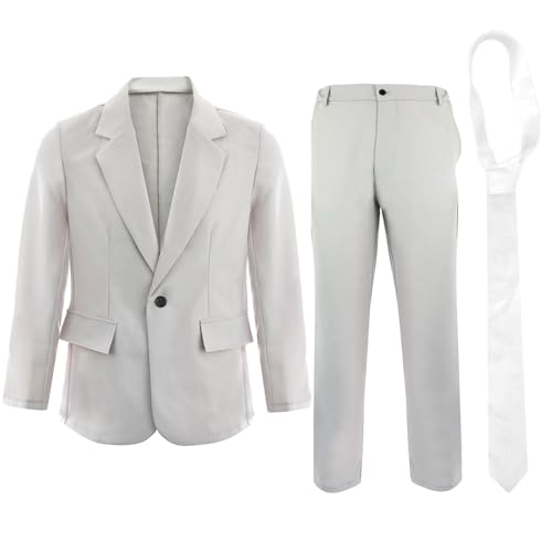 Kostüm Herren Grau Anzug - Klein - Jacke, Hose & Krawatte Set für Fasching, Tributakte, 80er Jahre Party, Retro Events & Musik Video Themen Kostüm Herren Grau Anzug - Klein - Jacke, Hose & Krawatte Set für Fasching, Tributakte, 80er Jahre Party, Retro Events & Musik Video Themen von I LOVE FANCY DRESS