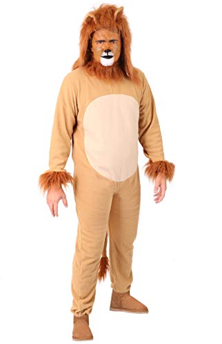 I LOVE FANCY DRESS Löwen-Kostüm für Erwachsene, brauner Löwen-Overall mit Schwanz und separater Kapuze, Weltbuchtag, Halloween, TV- und Filmfiguren, Größe XXL I LOVE FANCY DRESS Löwen-Kostüm für Erwachsene, brauner Löwen-Overall mit Schwanz und separater Kapuze, Weltbuchtag, Halloween, TV- und Filmfiguren, Größe XXL von I LOVE FANCY DRESS