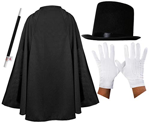 Wicked Costumes Zauberer-Kostüm für Kinder, schwarzer Umhang von I LOVE FANCY DRESS