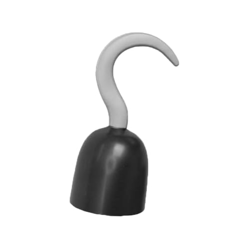 Piratenhaken-Hand, silberfarbener Haken mit schwarzem Schutz, für Erwachsene, Herren, Damen, Freibeuter, Sprecher wie ein Piratentag, Halloween, Kostümzubehör Piratenhaken-Hand, silberfarbener Haken mit schwarzem Schutz, für Erwachsene, Herren, Damen, Freibeuter, Sprecher wie ein Piratentag, Halloween, Kostümzubehör von I LOVE FANCY DRESS