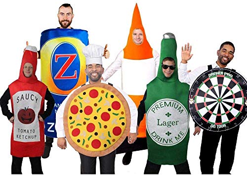 Pizza-Kostüm, lustiges Pizza-Kostüm für Junggesellenabschiede und Kostüm, Einheitsgröße Pizza-Kostüm, lustiges Pizza-Kostüm für Junggesellenabschiede und Kostüm, Einheitsgröße von I LOVE FANCY DRESS
