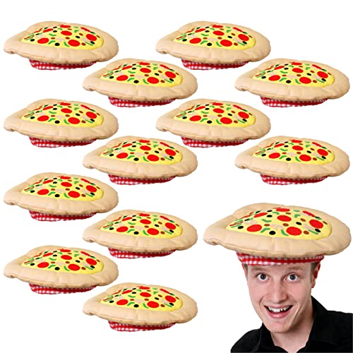 Pizzahut für Erwachsene, Kostüm-Zubehör, Hut, Kopfbedeckung, italienisches Kostüm, 12 Stück von I LOVE FANCY DRESS