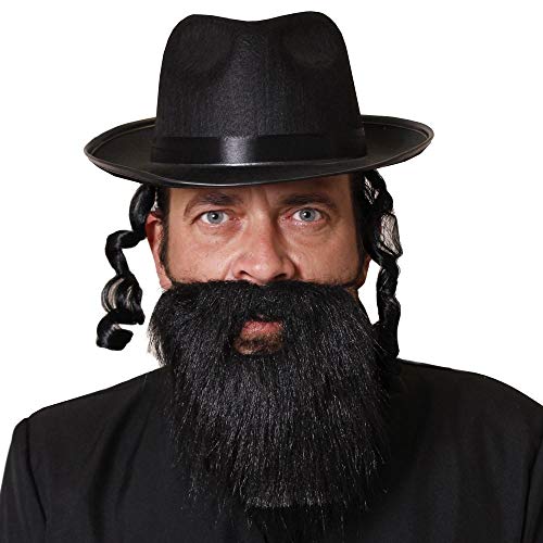 RABBI VERKLEIDUNGSZUBEHÖR ERHALTBAR IN DEN STÜCKZAHLEN VON || 6 STÜCK||12 STÜCK||24 STÜCK||48 STÜCK|| UND EINZELN||BEINHALTET::SCHWARZEN BART , SCHWARZEN HUT MIT BEFESTIGTEN SEITEN LOCKEN||IN DER STÜCKZAHL VON 1 STÜCK RABBI VERKLEIDUNGSZUBEHÖR ERHALTBAR IN DEN STÜCKZAHLEN VON || 6 STÜCK||12 STÜCK||24 STÜCK||48 STÜCK|| UND EINZELN||BEINHALTET::SCHWARZEN BART , SCHWARZEN HUT MIT BEFESTIGTEN SEITEN LOCKEN||IN DER STÜCKZAHL VON 1 STÜCK von I LOVE FANCY DRESS