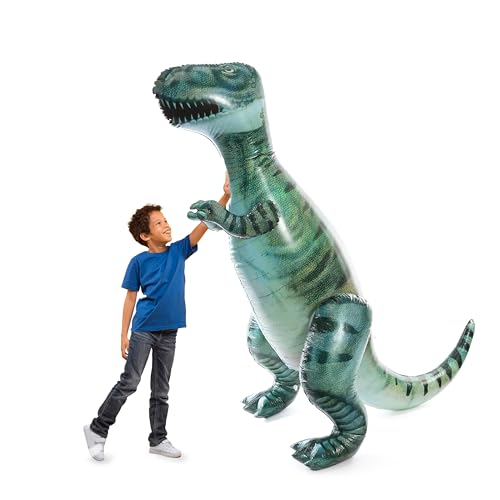 Riesiger aufblasbarer T-Rex – 3,7 Stück – 1,8 m hoch blauer aufblasbarer Dinosaurier – Kinder Jurassic Geburtstag Party Dekoration Outdoor aufblasbares Display Spaß Event Prop von I LOVE FANCY DRESS