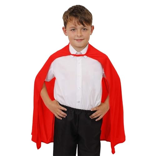 Roter Superhelden-Umhang für Kinder, Halloween-Kostüm-Zubehör, ideal für Comic-Buch-Charaktere, Super Villen, Buchwoche Roter Superhelden-Umhang für Kinder, Halloween-Kostüm-Zubehör, ideal für Comic-Buch-Charaktere, Super Villen, Buchwoche von I LOVE FANCY DRESS