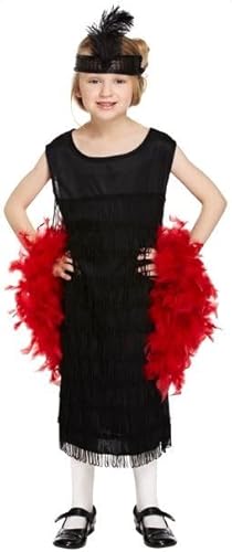 Schwarzes Flapper-Kleid für Kinder – 1920er Jahre inspiriert mit Fransen-Details – perfekt für Mottopartys, Halloween und Kostümveranstaltungen Schwarzes Flapper-Kleid für Kinder – 1920er Jahre inspiriert mit Fransen-Details – perfekt für Mottopartys, Halloween und Kostümveranstaltungen von I LOVE FANCY DRESS
