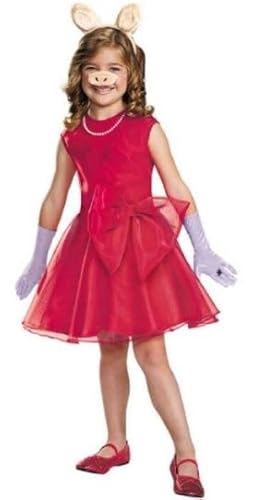 Schweinekostüm für Mädchen, Größe M, rotes Kleid, Handschuhe, Stirnband und Nase, Tierfiguren-Outfit für Buchtag, Partys und Schulaufführungen Schweinekostüm für Mädchen, Größe M, rotes Kleid, Handschuhe, Stirnband und Nase, Tierfiguren-Outfit für Buchtag, Partys und Schulaufführungen von I LOVE FANCY DRESS