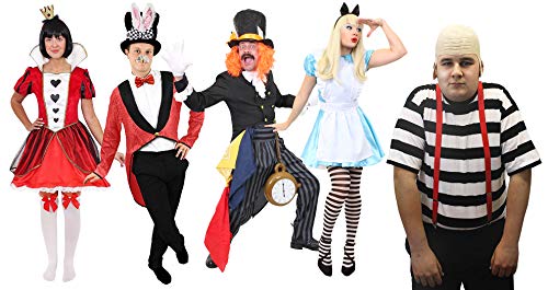 WONDERLAND TWINS HALLOWEEN-KOSTÜM, SCHWARZ, ROT, WEISS, GR. S-HOSENTRÄGER BALD CAP BRUST, GR. 36-52 CM WONDERLAND TWINS HALLOWEEN-KOSTÜM, SCHWARZ, ROT, WEISS, GR. S-HOSENTRÄGER BALD CAP BRUST, GR. 36-52 CM von I LOVE FANCY DRESS
