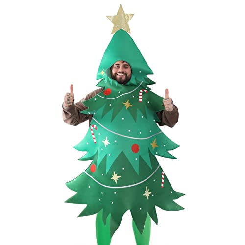 Weihnachtsbaum Faschingskostüm - Unisex Weihnachtskostüm Erwachsene Weihnachtsbaum Kostüm/Festliches Kostüm - Lustiges Weihnachtskostüm - Einheitsgröße Weihnachtsbaum Faschingskostüm - Unisex Weihnachtskostüm Erwachsene Weihnachtsbaum Kostüm/Festliches Kostüm - Lustiges Weihnachtskostüm - Einheitsgröße von I LOVE FANCY DRESS