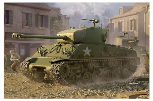 Hobby Boss I Love kit - 1/16 M4A3E8, frühe Ausführung - Plastikmodellbausatz von Trumpeter