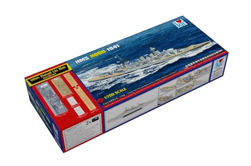 I Love Kit 65703 - HMS Hood 1941 Top Grade - Maßstab 1/700 - Montagekasten aus Kunststoff von I Love Kit