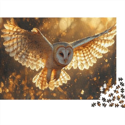 Eule Puzzlespiel 1000 Teile Jigsaw Puzzle 1000 Puzzle FüR Erwachsene Kinder Senioren Erwachsenen Puzzlespiel Puzzel 1000pcs (75x50cm) von IAEXFGHJZ