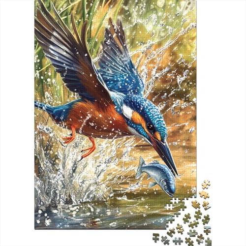 Königfischer Puzzle 1000 Teile Schwer Puzzle Spielzeug Lernspiel Impossible Herausforderungsspielzeug Für Erwachsene Und Kinder in Bewährter 1000pcs (75x50cm) von IAEXFGHJZ