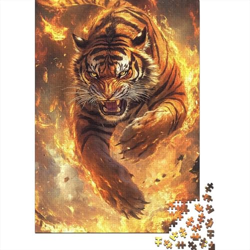 Tiger Puzzles 1000 Teile Schwer Puzzle Spielzeug Lernspiel Impossible Herausforderung Spielzeug Für Erwachsene Kinder 1000pcs (75x50cm) von IAEXFGHJZ