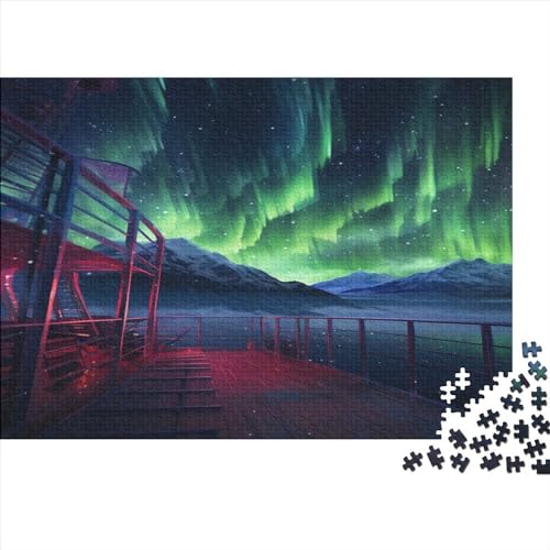 Beautiful Schönheiten Borealis 1000 Piezas Schönheiten para Adultos Puzzle Regalo De Navidad Y Cumpleaños Juego De Rompecabezas Educational Game Decoración Stress Relief 1000pcs (75x50cm) von IAIODFSAN