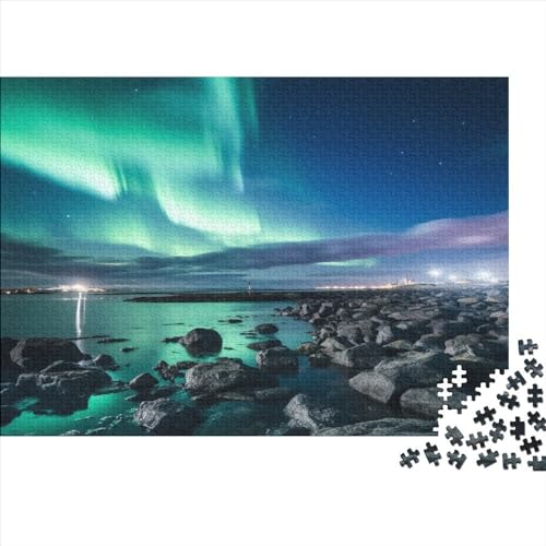 Beautiful Schönheiten Borealis Adultos Puzzles 1000 Piezas Schönheiten Regalo De Navidad Y Cumpleaños Juego De Rompecabezas Decoración Educational Game Stress Relief Toy 300pcs (40x28cm) von IAIODFSAN