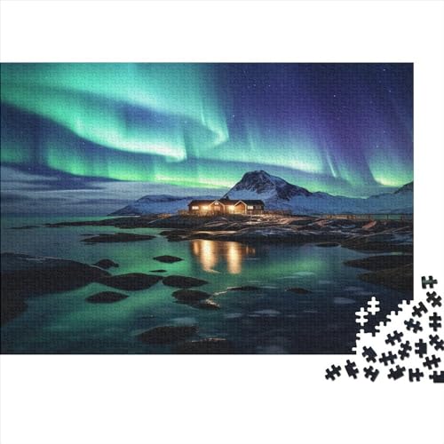 Beautiful Schönheiten Borealis Puzzle para Adultos 1000 Piezas Schönheiten Juego De Rompecabezas Juegos Educativos Regalo De Navidad Y Cumpleaños Decoración Stress Relief 300pcs (40x28cm) von IAIODFSAN