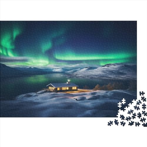 Beautiful Schönheiten Borealis Schönheiten 1000 Piezas Puzzle para Adultos Juego De Rompecabezas Decoración Regalo De Navidad Y Cumpleaños Juegos Educativos Stress Relief Toy 500pcs (52x38cm) von IAIODFSAN