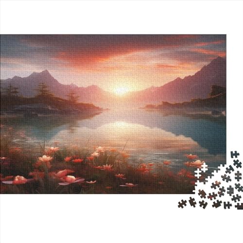 Lotus und Eisberg Puzzles Adultos Lotosblume 1000 Piezas Regalo De Navidad Y Cumpleaños Juegos Educativos Juego De Rompecabezas Decoración Stress Relief Toy 1000pcs (75x50cm) von IAIODFSAN