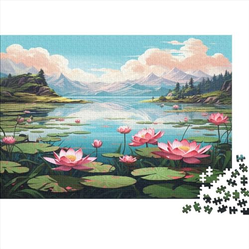 Lotus und Eisberg Puzzles Lotosblume 1000 Piezas Adultos Juegos Educativos Juego De Rompecabezas para Decoración Del Hogar Regalo De Navidad Y Cumpleaños Stress Relief Toy 300pcs (40x28cm) von IAIODFSAN