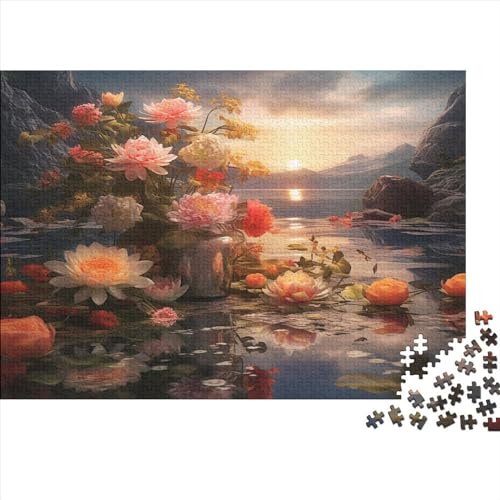 Lotus und Eisberg para Adultos 1000 Piezas Lotosblume Puzzle Juegos Educativos Juego De Rompecabezas Regalo De Navidad Y Cumpleaños Decoración Stress Relief 300pcs (40x28cm) von IAIODFSAN