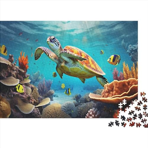 Meeresleben Puzzles 1000 Piezas Ozeane Adultos Juegos Educativos Regalo De Navidad Y Cumpleaños para Decoración Del Hogar Juego De Rompecabezas Stress Relief 300pcs (40x28cm) von IAIODFSAN