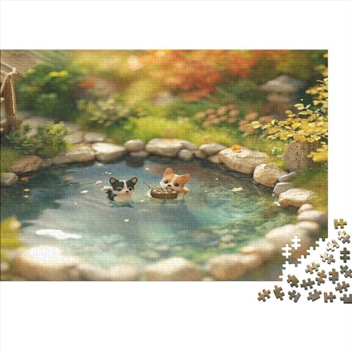 Niedlicher Hund 1000 Piezas Welpe Adultos Puzzles Juegos EduKatzenartigivos Juego De Rompecabezas para Decoración Del Hogar Regalo De Navidad Y Cumpleaños Stress Relief 1000pcs (75x50cm) von IAIODFSAN