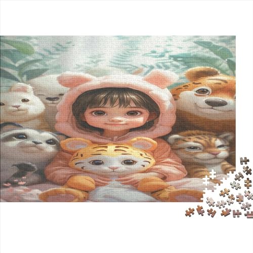 Schönheit Und Kätzchen 1000 Piezas Wunderschöne Sache Puzzle para Adultos Juegos Educativos Regalo De Navidad Y Cumpleaños Decoración Juego De Rompecabezas Stress Relief 1000pcs (75x50cm) von IAIODFSAN