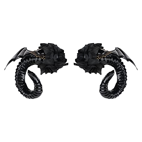 Gothic Hörner Stirnband Halloween Schaf Horn Hoop Cosplay Kostüm Foto Requisiten Rose Haarschmuck Damen Mädchen Kopfbedeckung Weihnachten Ostern Deko Tanzparty Headwear Fasching Karneval Kopfschmuck Gothic Hörner Stirnband Halloween Schaf Horn Hoop Cosplay Kostüm Foto Requisiten Rose Haarschmuck Damen Mädchen Kopfbedeckung Weihnachten Ostern Deko Tanzparty Headwear Fasching Karneval Kopfschmuck von IBLUELOVER