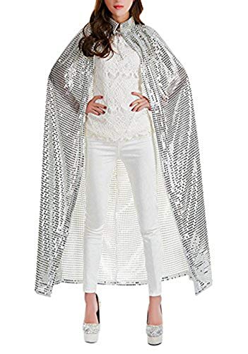 IBLUELOVER Kostüm Damen Herren Umhang Pailletten Prinzessin Prinz Königin Cosplay Tanzparty Cape Halloween Weihnachten Fasching Musical Karneval Festival Shiny Kleidung für Junggesellenparty Ostern IBLUELOVER Kostüm Damen Herren Umhang Pailletten Prinzessin Prinz Königin Cosplay Tanzparty Cape Halloween Weihnachten Fasching Musical Karneval Festival Shiny Kleidung für Junggesellenparty Ostern von IBLUELOVER