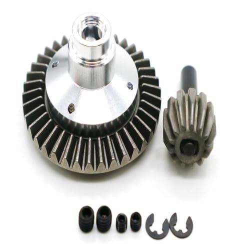 ICDKOYK Differentialgetriebe für SCX10 Aluminiumlegierung Crawler Dauerhafter Einsatz 2 Stück RC Autozubehör Ersatzteile, Silber von ICDKOYK