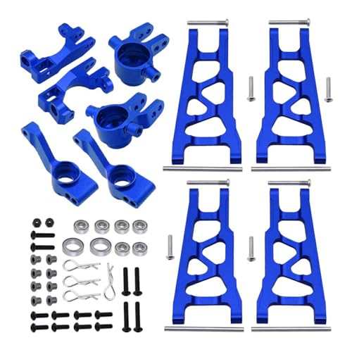 ICDKOYK Federungsdämpfer Kit für Slash Aluminiumlegierung Crawler Stabil 8 teiliges RC Autozubehör Ersatzteile RC Upgrade Teil, Dunkelblau von ICDKOYK