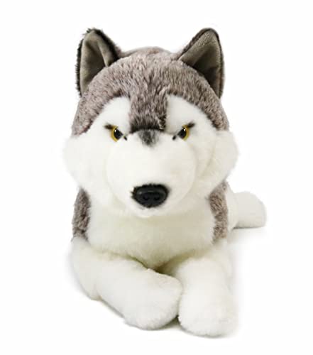 ICE KING BEAR Wolf Plüschtier Stofftier Plüsch 14 Zoll (Prone) von ICE KING BEAR
