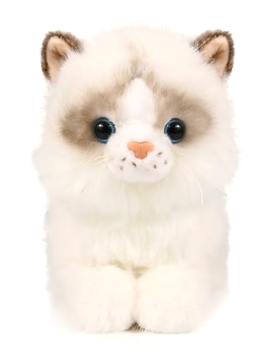 Ice King Bear Little Ragdoll Cat Stuffed Animal Kitten Plush Toy (Lying) von ICE KING BEAR
