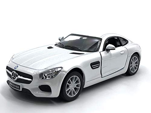 ICE TOYS Maßstabsgetreues Modellauto mit Tür zum Öffnen (AMG Weiß) von ICE TOYS