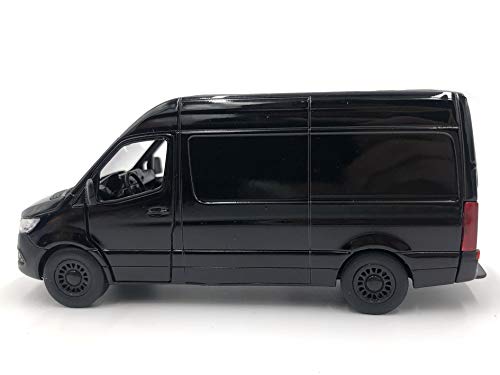 ICE TOYS Modellauto im Maßstab 1:48 mit der Tür zum Öffnen (Schwarzer Lieferwagen) von ICE TOYS
