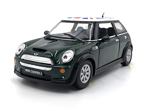 ICE TOYS Modellauto im Maßstab Mini Cooper S mit Flagge (grüne Flagge) von ICE TOYS