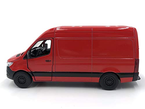 ICE TOYS Modellauto im Maßstab 1:48 mit der Tür zum Öffnen (roter Lieferwagen) von ICE TOYS
