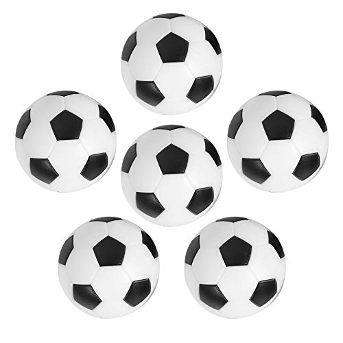 ICECHEN 6 Stück Fußball Stil Tischball Tischball aus hartem Kunststoff Ball Tisch Homologe Spielzeug Kinder von ICECHEN
