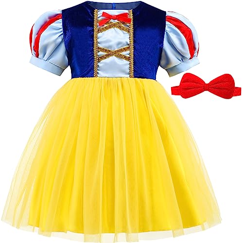 ICECUTE Schneewittchen-Kostüm für Kleinkinder, Mädchen, Prinzessinnen-Kleid für Kinder, Geburtstag, Halloween, Party ICECUTE Schneewittchen-Kostüm für Kleinkinder, Mädchen, Prinzessinnen-Kleid für Kinder, Geburtstag, Halloween, Party von ICECUTE
