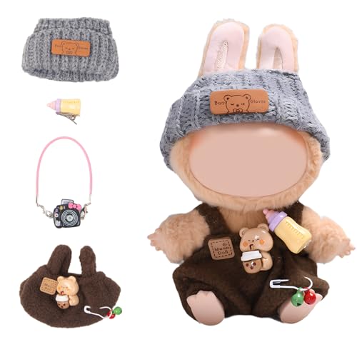 ICEMOOD Chic Plush LA Boo-Boo Puppenkleidungsset - Stilvolles und gemütliches Kostüm mit Zubehör für Puppensammler der Serie 1 und 2, braunes Futterset, Alter 12+ von ICEMOOD