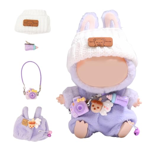 ICEMOOD Chic Plush LA Boo-Boo Puppenkleidungsset - Stilvolles und gemütliches Kostüm mit Zubehör für Puppensammler der Serie 1 und 2, violettes Feeder-Set, Alter 12+ von ICEMOOD