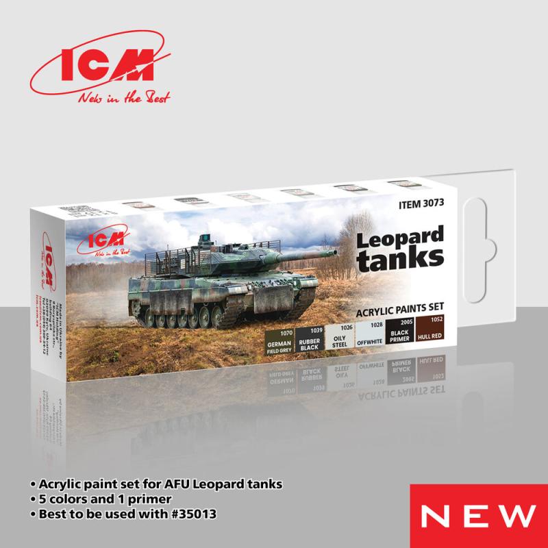 Acrylic paint set - Leopard tanks Acrylic paint set - Leopard tanks von ICM