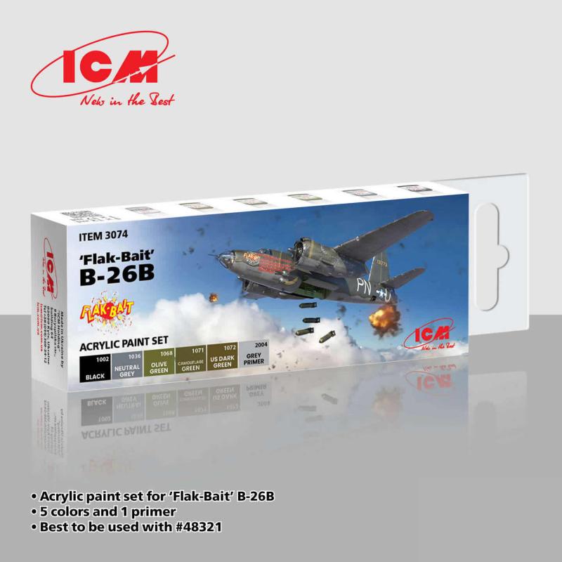 Acrylic paint set for Flak Bait Acrylic paint set for Flak Bait von ICM