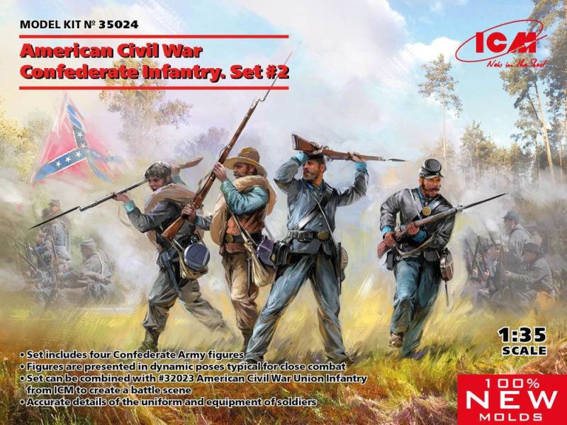 American Civil War Confederate Infantry - Set 2 von ICM
