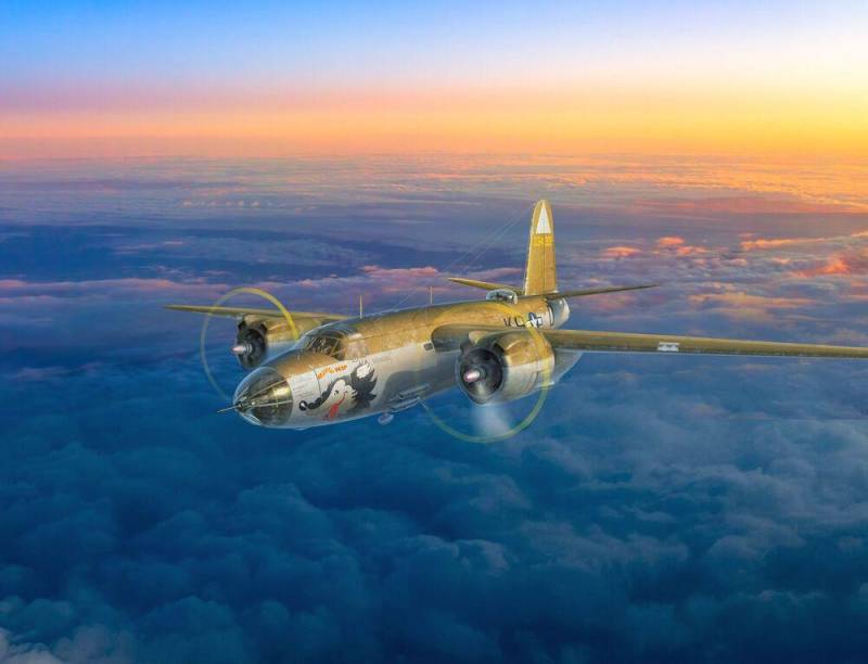 B-26G Marauder - WWII  American/France Bomber von ICM