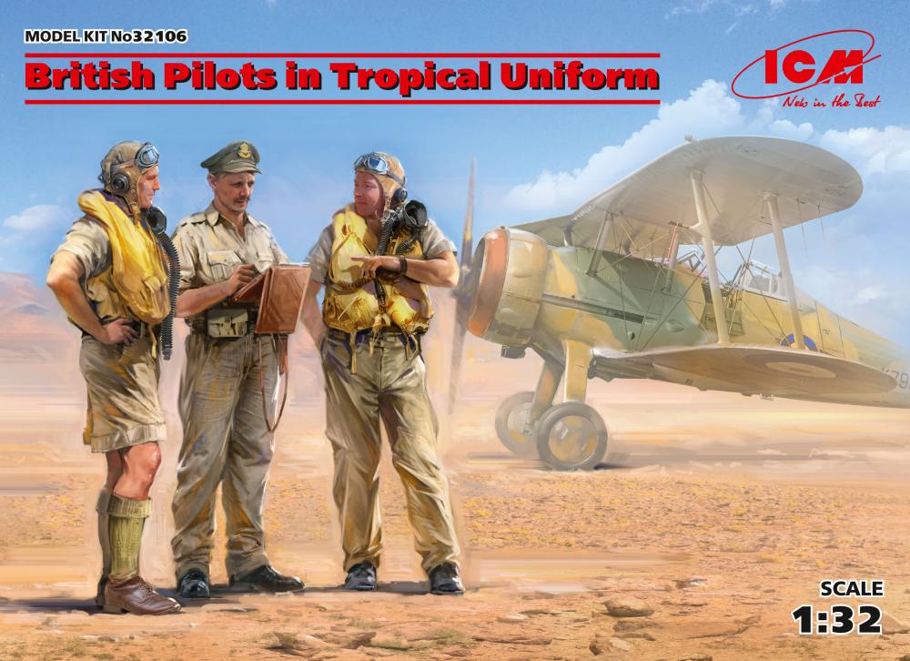British Pilots in Tropical Uniform(1939-1943) (3 figures) von ICM