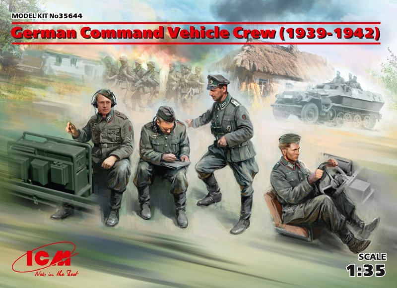 German Command Vehicle Crew (1939-1942) (4 figures) von ICM